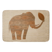 Elephant Tribal Art Design Badematte (Vorderseite)