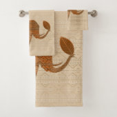 Elephant Tribal Art Design Badhandtuch Set (Insitu)