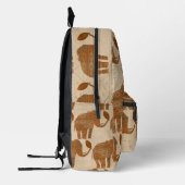 Elephant Tribal Art Design Bedruckter Rucksack (Links)