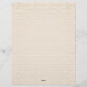 Elephant Tribal Art Design Briefbogen (Rückseite)