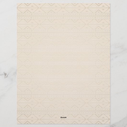 Elephant Tribal Art Design Briefbogen (Rückseite)