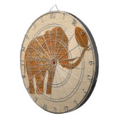 Elephant Tribal Art Design Dartscheibe (Vorderseite rechts)