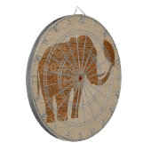 Elephant Tribal Art Design Dartscheibe (Vorderseite Links)