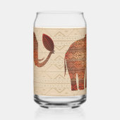 Elephant Tribal Art Design Dosenglas (Rechts)