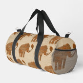 Elephant Tribal Art Design Duffle Bag (Rechte Ecke)