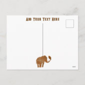 Elephant Tribal Art Design Feiertagspostkarte (Rückseite)