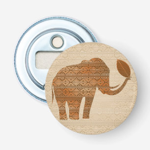 Elephant Tribal Art Design Flaschenöffner