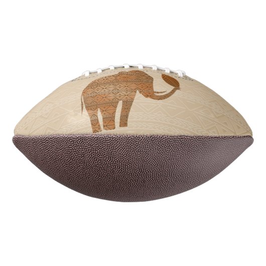 Elephant Tribal Art Design Football (Gedreht 90)