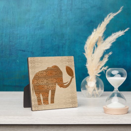 Elephant Tribal Art Design Fotoplatte (InSitu)