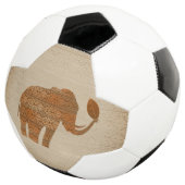 Elephant Tribal Art Design Fußball (Dreiviertel)