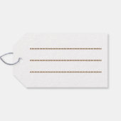 Elephant Tribal Art Design Geschenkanhänger (Rückseite Horizontal)