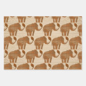 Elephant Tribal Art Design Geschenkpapier Set (Vorderseite 3)