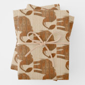 Elephant Tribal Art Design Geschenkpapier Set (Beispiel)