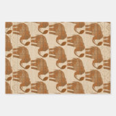 Elephant Tribal Art Design Geschenkpapier Set (Vorderseite)