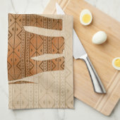 Elephant Tribal Art Design Geschirrtuch (Viertel Falte)