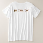 Elephant Tribal Art Design Große Größe T-Shirt (Design Rückseite)