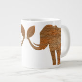 Elephant Tribal Art Design Jumbo-Tasse (Vorderseite Rechts)