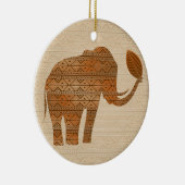 Elephant Tribal Art Design Keramik Ornament (Rechts)