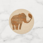 Elephant Tribal Art Design Konfetti (Klein Vorderseite)