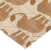 Elephant Tribal Art Design Kurzer Tischläufer (Ecke)