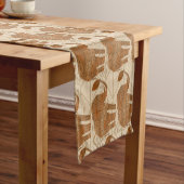 Elephant Tribal Art Design Kurzer Tischläufer (Beispiel)