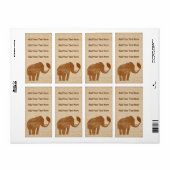 Elephant Tribal Art Design Labels (Vorne)