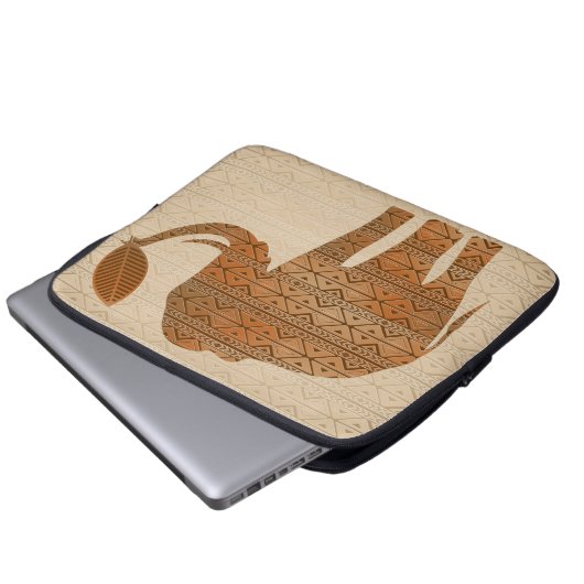 Elephant Tribal Art Design Laptopschutzhülle (Vorne Knopf)