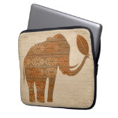 Elephant Tribal Art Design Laptopschutzhülle (Vorderseite Links)