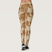 Elephant Tribal Art Design Leggings (Rückseite)