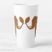 Elephant Tribal Art Design Milchtasse (Vorderseite)