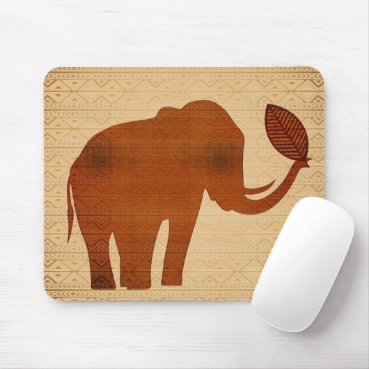 Elephant Tribal Art Design Mousepads (Mit Mouse)