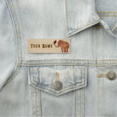 Elephant Tribal Art Design Namensschild (Beispiel)