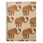 Elephant Tribal Art Design Notizblock (Vorderseite)