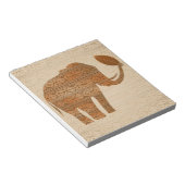 Elephant Tribal Art Design Notizblock (angewinkelt)
