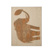 Elephant Tribal Art Design Notizblock (Rotiert)