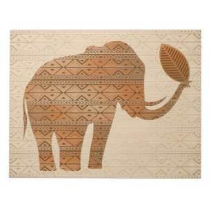 Elephant Tribal Art Design Notizblock