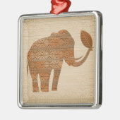 Elephant Tribal Art Design Ornament Aus Metall (Links)