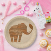 Elephant Tribal Art Design Pappteller (Party)