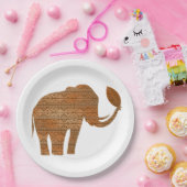 Elephant Tribal Art Design Pappteller (Party)