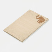 Elephant Tribal Art Design Post-it Klebezettel (angewinkelt)