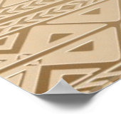 Elephant Tribal Art Design Poster (Ecke)