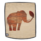 Elephant Tribal Art Design Rucksack (Abnehmbare Front)