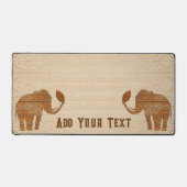 Elephant Tribal Art Design Schreibtischunterlage (Vorderseite)