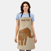 Elephant Tribal Art Design Schürze (Getragen)