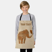 Elephant Tribal Art Design Schürze (Getragen)