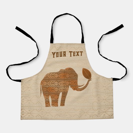 Elephant Tribal Art Design Schürze (Vorderseite)