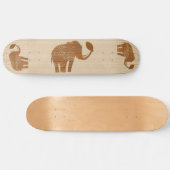 Elephant Tribal Art Design Skateboard (Horizontal)