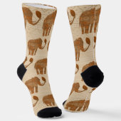 Elephant Tribal Art Design Socken (Gewinkelt)