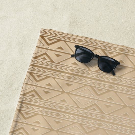 Elephant Tribal Art Design Strandtuch (Beispiel)