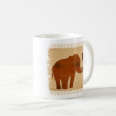 Elephant Tribal Art Design Tasse (VorderseiteRechts)